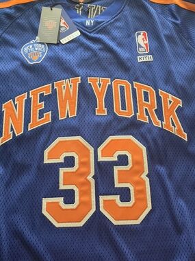 Kith Blue and Orange New York Basketball Jersey #33